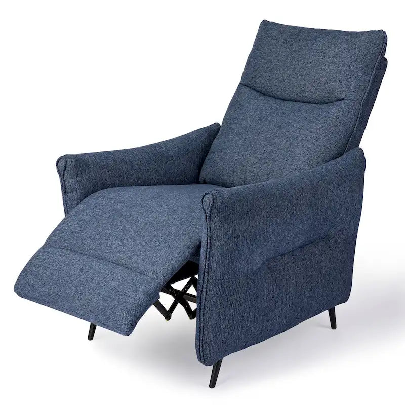 41H Fabric Push Back Recliner With Ergonomic Segmented Back