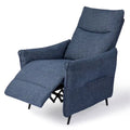 41H Fabric Push Back Recliner With Ergonomic Segmented Back
