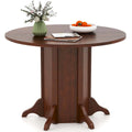 42 Wooden Kitchen Table Round Dining Table with Pedestal Base
