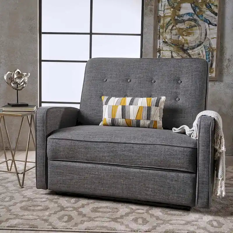 Oversized Tufted Recliner Chair with Extendable Footrest