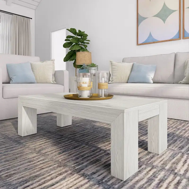 Modern Rectangular Coffee Table - 48 x 24