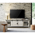 Sliding Barn TV Stand Entertainment Center for 75 TV
